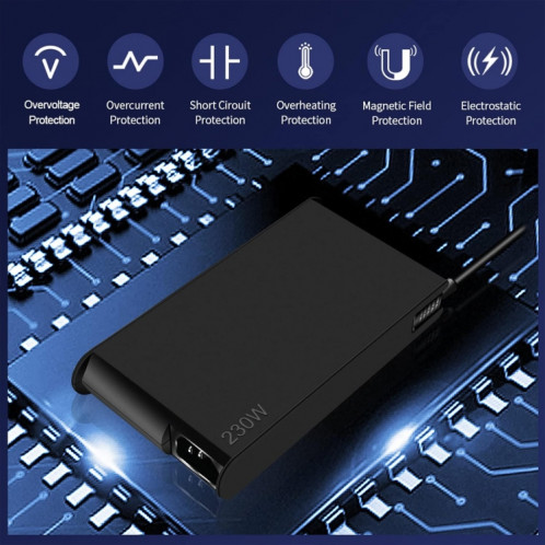 Adaptateur d'alimentation pour ordinateur portable 230W 20V 11,5 a, pour Lenovo Big Square USB, prise: prise ue SH18011778-08