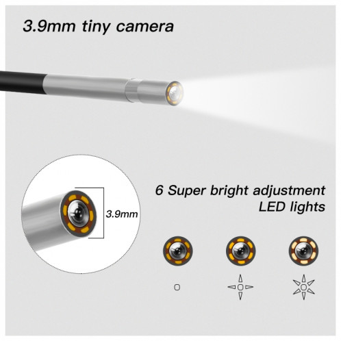 F240 3.9mm HD 1080P IP67 Endoscope numérique à connexion directe WiFi étanche, longueur de câble: 2m SH301A682-010