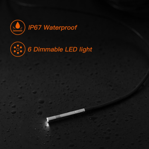 F240 3.9mm HD 1080P IP67 Endoscope numérique à connexion directe WiFi étanche, longueur de câble: 10m (noir) SH303A1931-010