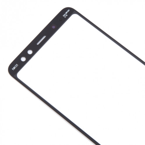 Pour Samsung Galaxy A8 2018 SM-A530F 10 pièces lentille extérieure en verre d'écran avant avec adhésif optiquement clair OCA SH4936944-07