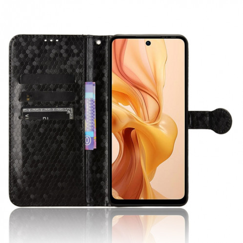 Pour Ulefone Note 18 Ultra Honeycomb Dot Texture Étui de téléphone en cuir (Noir) SH602A813-06