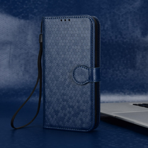Pour Ulefone Note 18 Ultra Honeycomb Dot Texture Étui de téléphone en cuir (Bleu) SH602C251-06