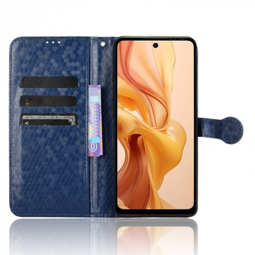 Pour Ulefone Note 18 Ultra Honeycomb Dot Texture Étui de téléphone en cuir (Bleu) SH602C251-06