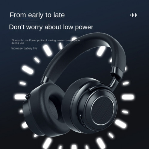 Écouteur de jeu Bluetooth sans fil monté sur la tête à réduction de bruit active VJ364 ANC (marron argenté) SH001B1345-09