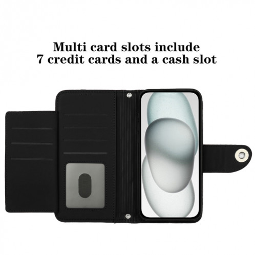 Pour Ulefone Note 18 Étui de téléphone en cuir à texture ultra rhombique avec lanière (noir) SH402B1154-07