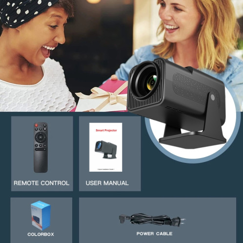 Y6S 4K Android 12.0 Portable Home HD Mini WiFi Projecteur () SH701B1431-013