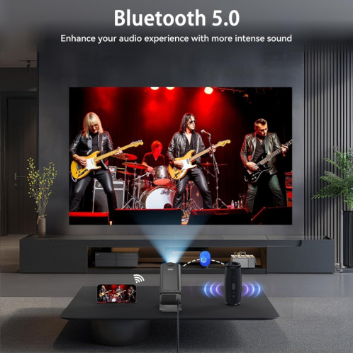 Y6S 4K Android 12.0 Portable Home HD Mini WiFi Projecteur () SH701B1431-013