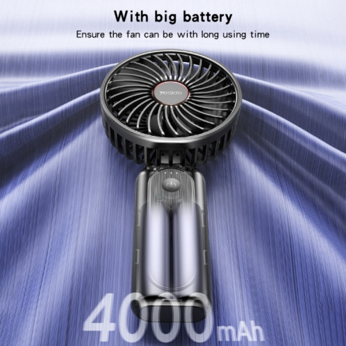 Yesido YF10 Ventilateur de charge USB portatif silencieux et pliable (noir) SY701A588-013
