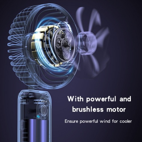 Yesido YF10 Ventilateur de charge USB portatif silencieux et pliable (noir) SY701A588-013
