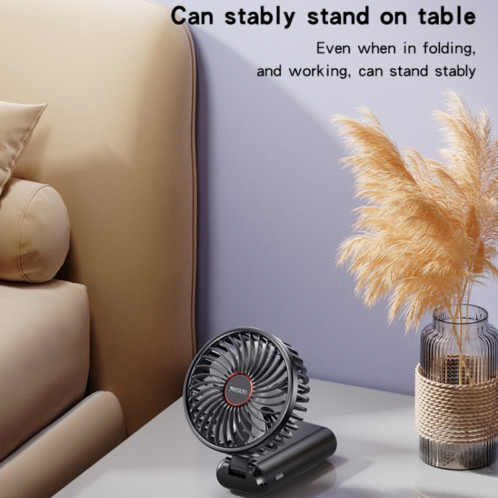 Yesido YF10 Ventilateur de charge USB portatif silencieux et pliable (noir) SY701A588-013