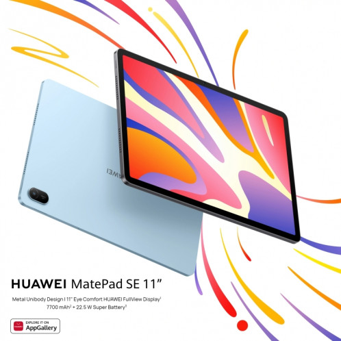 Tablette PC WiFi HUAWEI MatePad SE 2024, 8 Go + 128 Go, 11 pouces HarmonyOS 4.2 Qualcomm Snapdragon 685 Octa Core (bleu étoilé) SH701A1334-015