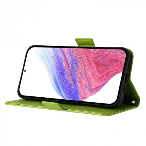 Pour Ulefone Note 18 Ultra Embossed Rose RFID Étui de téléphone en cuir antivol (Vert) SH102A1542-07