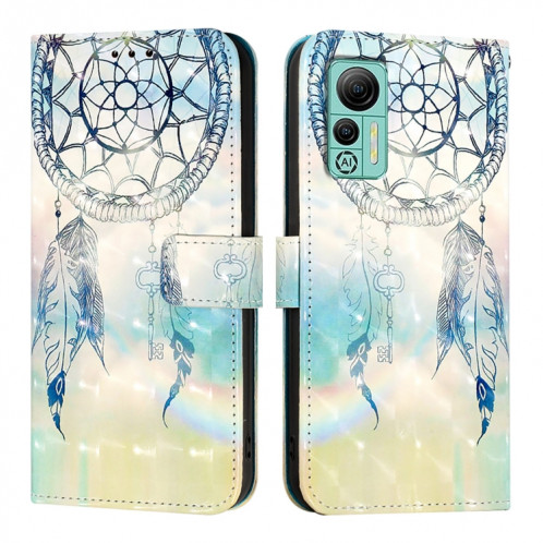 Pour Ulefone Note 14 Étui de téléphone en cuir à rabat horizontal avec peinture 3D (carillons éoliens de rêve) SH801C530-06