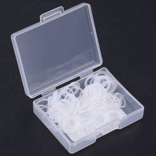 Pour iPhone X / 11/11 Pro Caméra arrière Anneau en caoutchouc étanche (Blanc) SH301B924-04
