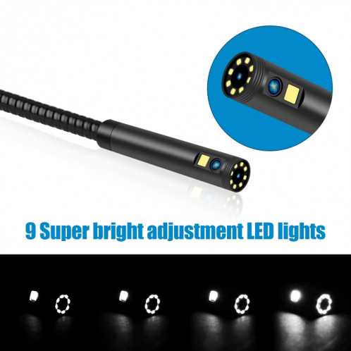 Endoscope numérique WiFi à double caméra étanche F280 1080P IP68, longueur: tube serpent 1m (noir) SH301A1371-011