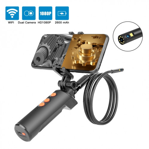Endoscope numérique WiFi à double caméra étanche F280 1080P IP68, longueur: tube serpent de 3 m (noir) SH302A1838-011