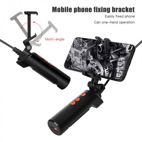 Endoscope numérique WiFi à double caméra étanche F280 1080P IP68, longueur: tube serpent de 3 m (noir) SH302A1838-011
