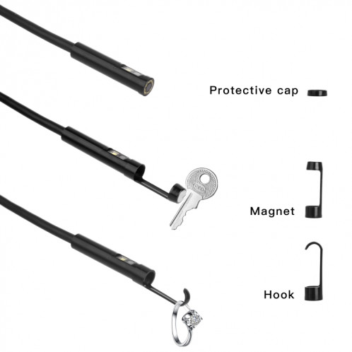 Endoscope numérique WiFi à double caméra étanche F280 1080P IP68, longueur: tube serpent de 3 m (noir) SH302A1838-011