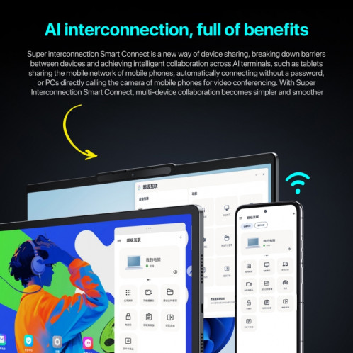 Tablette WiFi Lenovo Xiaoxin Pad Pro 12,7 pouces 2025, 8 Go + 256 Go, ZUI 16, MediaTek Dimensity 8300 Octa Core, prise en charge de l'identification des empreintes digitales et du visage (gris foncé) SL102A1178-016
