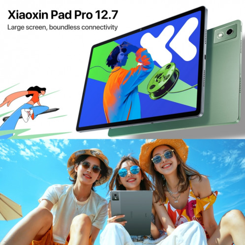 Tablette WiFi Lenovo Xiaoxin Pad Pro 12,7 pouces 2025, 8 Go + 256 Go, ZUI 16, MediaTek Dimensity 8300 Octa Core, prise en charge de l'identification des empreintes digitales et du visage (gris foncé) SL102A1178-016