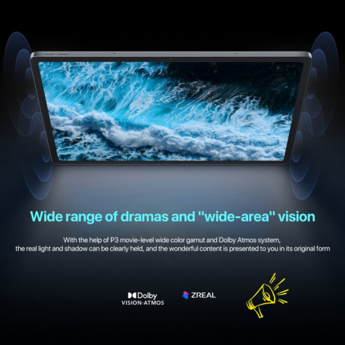 Tablette WiFi Lenovo Xiaoxin Pad Pro 12,7 pouces 2025, 8 Go + 256 Go, ZUI 16, MediaTek Dimensity 8300 Octa Core, prise en charge de l'identification des empreintes digitales et du visage (gris foncé) SL102A1178-016