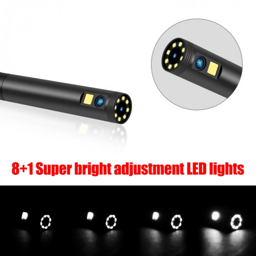 P30 8mm 1080P IP68 Endoscope numérique à double caméra et écran 4,3 pouces étanche, longueur: tube serpent 5m (noir) SH803A31-08