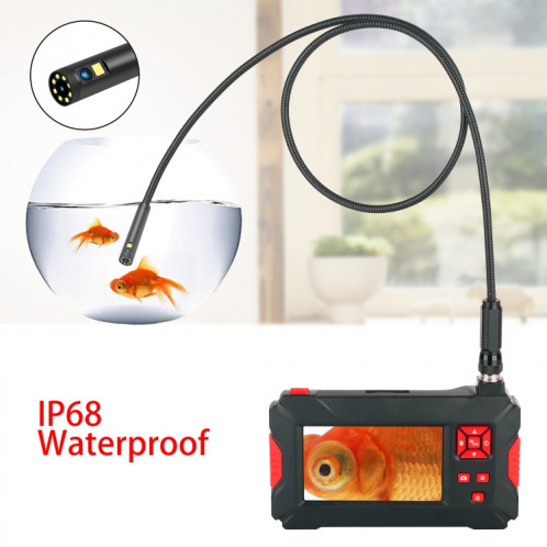 P30 8mm 1080P IP68 Endoscope numérique à double caméra et écran 4,3 pouces étanche, longueur: tube serpent 5m (noir) SH803A31-08