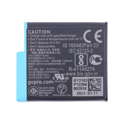 Batterie d'origine pour GoPro Hero12 Black SH49011738-04