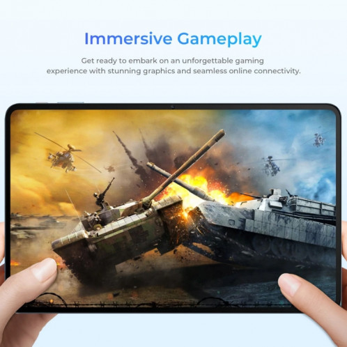  Tablette PC OUKITEL OT5S 12 pouces écran 2,4K, 6 Go + 256 Go, Android 14 Unisoc Tiger T606 Octa Core, prise en charge du réseau double SIM 4G, (gris) SO801B1882-023