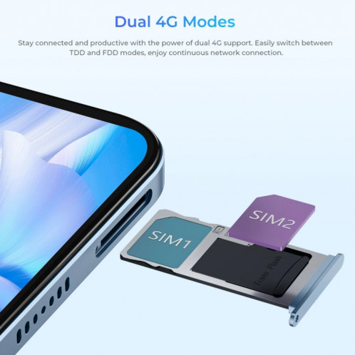  Tablette PC OUKITEL OT5S 12 pouces écran 2,4K, 6 Go + 256 Go, Android 14 Unisoc Tiger T606 Octa Core, prise en charge du réseau double SIM 4G, (gris) SO801B1882-023