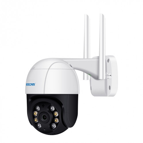 Caméra IP WiFi intelligente ESCAM QF518 5MP, prise en charge de la détection humanoïde AI / suivi automatique / double vision nocturne / stockage en nuage / carte audio bidirectionnelle / TF, prise: prise UE (blanc) SE601A1543-019