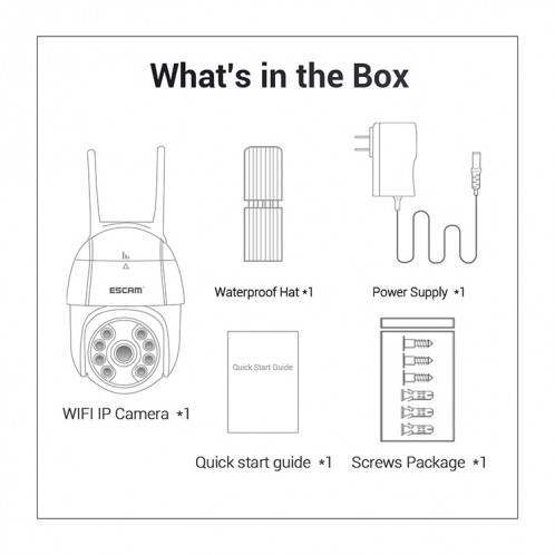 Caméra IP WiFi intelligente ESCAM QF518 5MP, prise en charge de la détection humanoïde AI / suivi automatique / vision nocturne à double lumière / stockage en nuage / carte audio bidirectionnelle / TF, prise: prise SE604A540-018