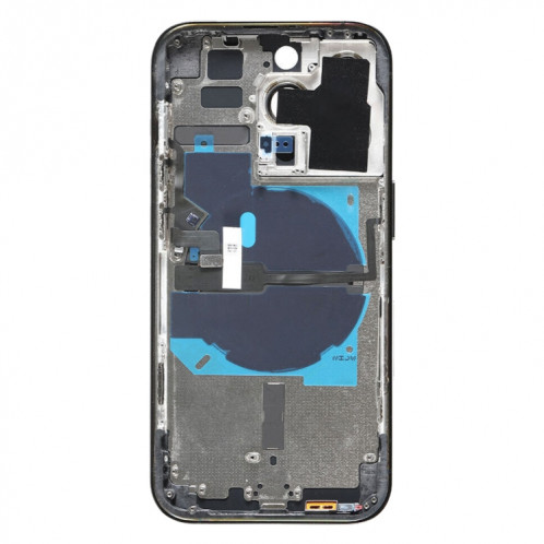 For iPhone 14 Pro Battery Back Cover with Power + Volume Flex Cable + Wireless Charging Module, Version:CE EU Version(Black) SH402A1545-08