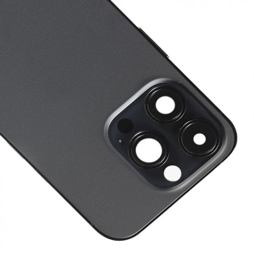 For iPhone 14 Pro Battery Back Cover with Power + Volume Flex Cable + Wireless Charging Module, Version:CE EU Version(Black) SH402A1545-08