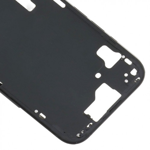 Pour iPhone 15 Cadre central Plaque de lunette avec touches latérales + plateau de carte, Version : Version chinoise (noir) SH102A1910-07