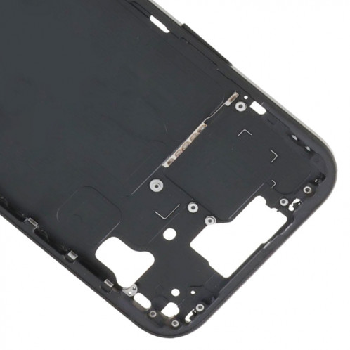 Pour iPhone 15 Cadre central Plaque de lunette avec touches latérales + plateau de carte, Version : Version chinoise (noir) SH102A1910-07
