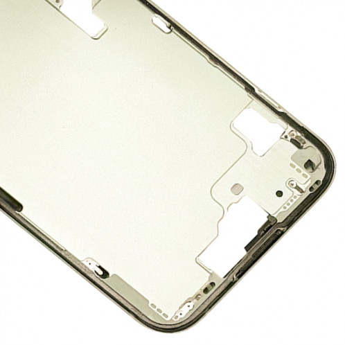Pour iPhone 15 Cadre central Plaque de lunette avec touches latérales + plateau de carte, Version : CE Version UE (jaune) SH103B376-07