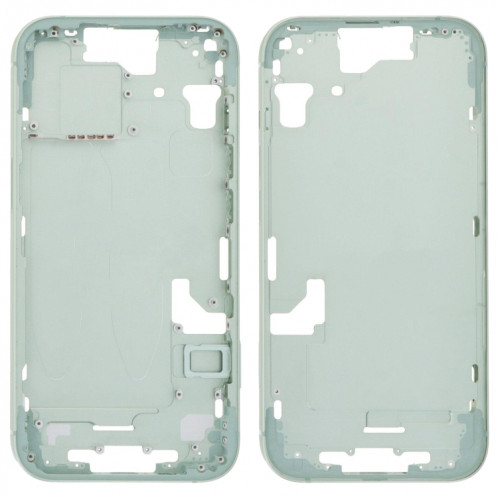 Pour iPhone 15 Cadre central Plaque de lunette avec touches latérales + plateau de carte, Version : Version CE UE (Vert) SH103C222-07