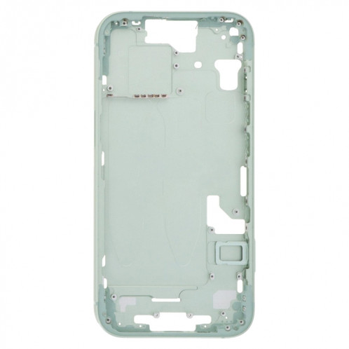 Pour iPhone 15 Cadre central Plaque de lunette avec touches latérales + plateau de carte, Version : Version CE UE (Vert) SH103C222-07