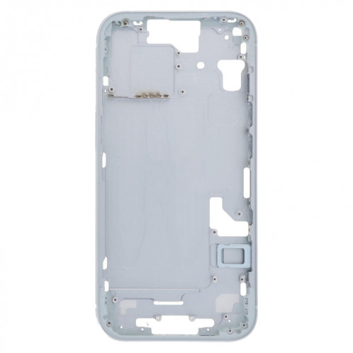 Pour iPhone 15 Cadre central Plaque de lunette avec touches latérales + plateau de carte, Version : Version CE UE (Bleu) SH103D449-07
