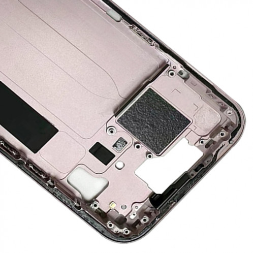 Pour iPhone 15 Cadre central Plaque de lunette avec touches latérales + plateau de carte, Version : Version CE UE (Rose) SH103E647-07