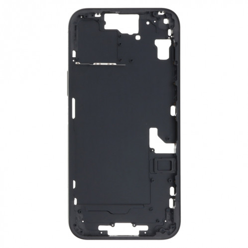 Pour iPhone 15 Plus Cadre central Plaque de cadre avec touches latérales + plateau de carte, Version : Version CE UE (Noir) SH301A867-03