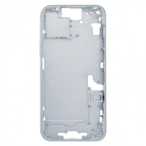 Pour iPhone 15 Plus Cadre central Plaque de lunette avec touches latérales + plateau de carte, Version : Version CE UE (Bleu) SH301D275-03