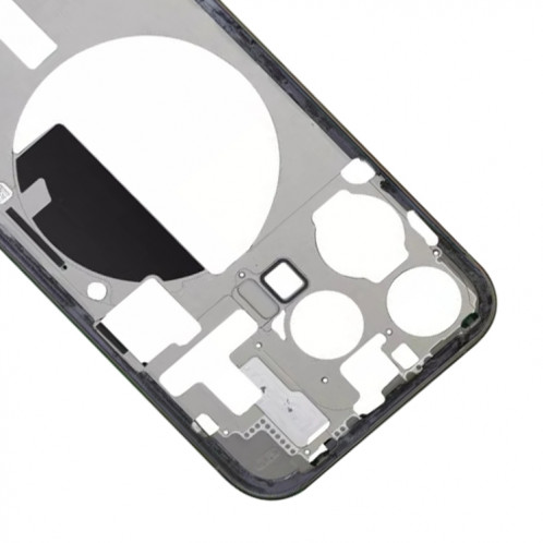 Pour iPhone 15 Pro Cadre central Plaque de lunette avec touches latérales + plateau de carte, Version : Version CE UE (Noir) SH603A1424-07