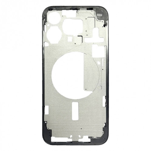 Pour iPhone 15 Pro Max Cadre central avec touches latérales + plateau pour cartes, Version : Version américaine (noir) SH702A1527-07