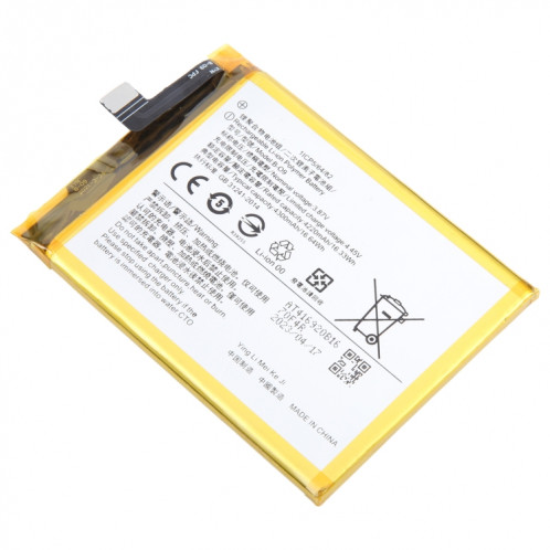 Batterie de remplacement Li-Polymère 4300mAh pour vivo X60 V2045 B-O9 SH38121054-04