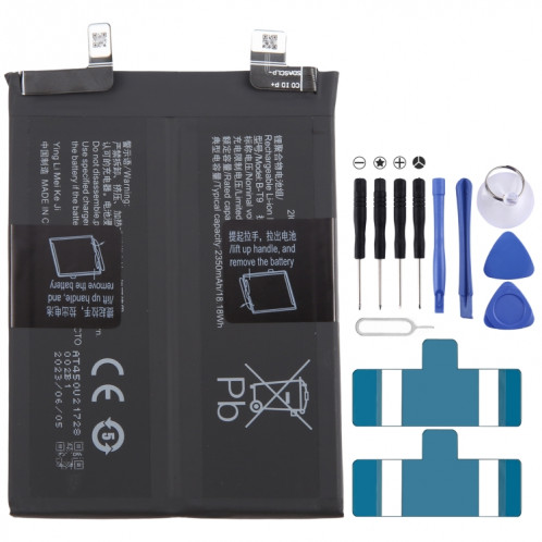 Batterie de remplacement Li-Polymère 4350mAh pour vivo iQOO 9 B-T9 SH38161535-04
