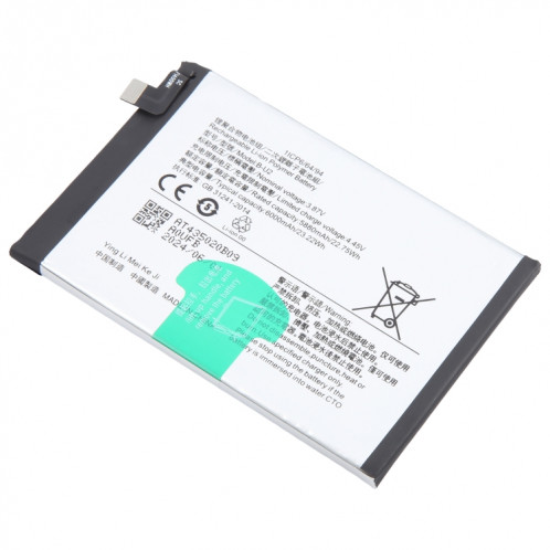 Pour vivo Y73t B-U2 6000mAh Remplacement de la batterie Li-Polymère SH4524175-04
