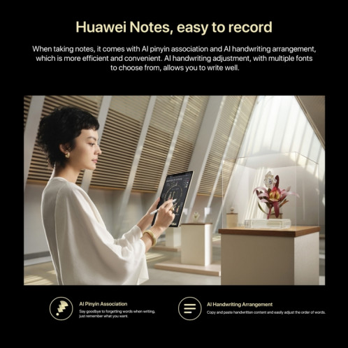 HUAWEI MatePad Pro 12,2 pouces Écran Soft Light WiFi, 16 Go + 1 To, HarmonyOS 4.2 Hisilicon Kirin 9010W (Or) SH203A1261-017
