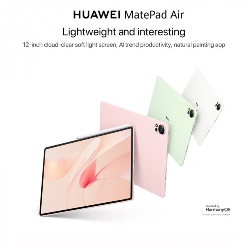 Tablette PC WiFi HUAWEI MatePad Air 12 pouces, 12 Go + 256 Go, HarmonyOS 4.2 Hisilicon Kirin 9000W (Gris) SH902A822-016